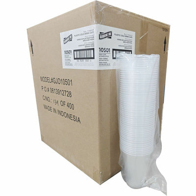 Genuine Joe 16 oz Transparent Beverage Cups, Clear, 20 / Carton, GJO10501