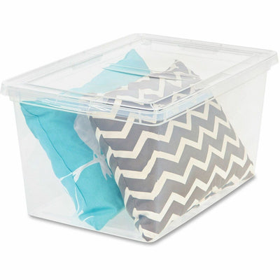IRIS Deep Modular Snap-tight Lid Clear Box, 16.3" x 14", 17 gal, 6 / Carton, IRS200450
