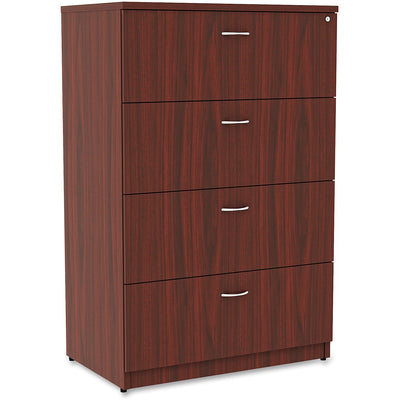 Lorell Essentials Series 4-Drawer Lateral File, Brown, LLR34386