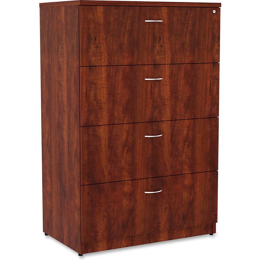 Lorell Essentials Series 4-Drawer Lateral File, Adjustable Leveler, LLR34387