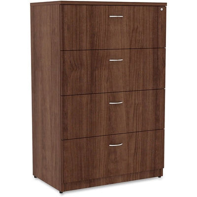 Lorell Essentials Series 4-Drawer Lateral File, Brown, LLR34388