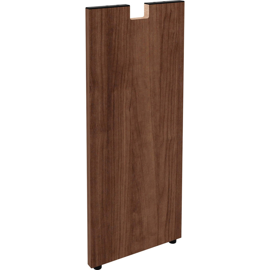 Lorell Essentials Series Credenza Half Leg, 28.5" Height x 12" Width x 1" Depth, Metal, Floor Glide, LLR34392