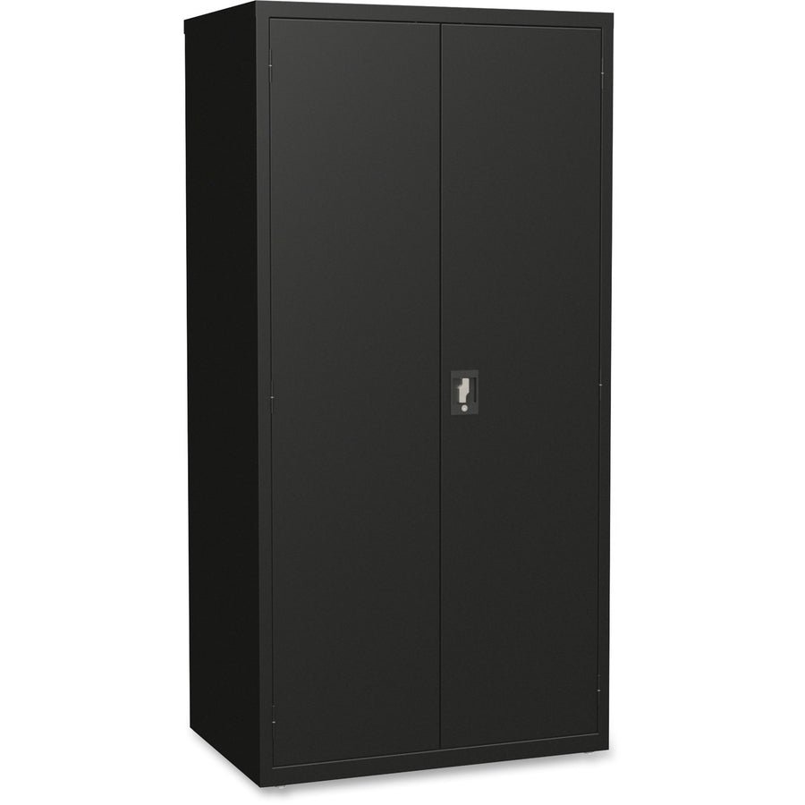 Lorell Fortress Series Storage Cabinet, 36" x 72", Black, Steel, Storage Space, LLR34410