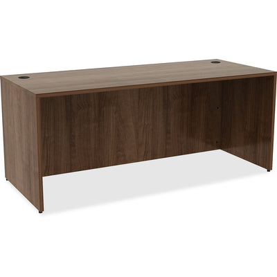 Lorell Essentials Series Rectangular Desk Shell, Brown, LLR69536