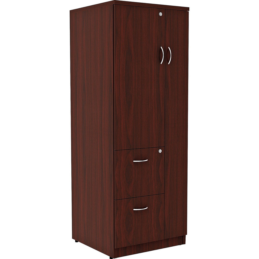 Lorell Essentials/Revelance Tall Storage Cabinet, 0.5" Length - Compartment, Lockable Drawer, LLR69897