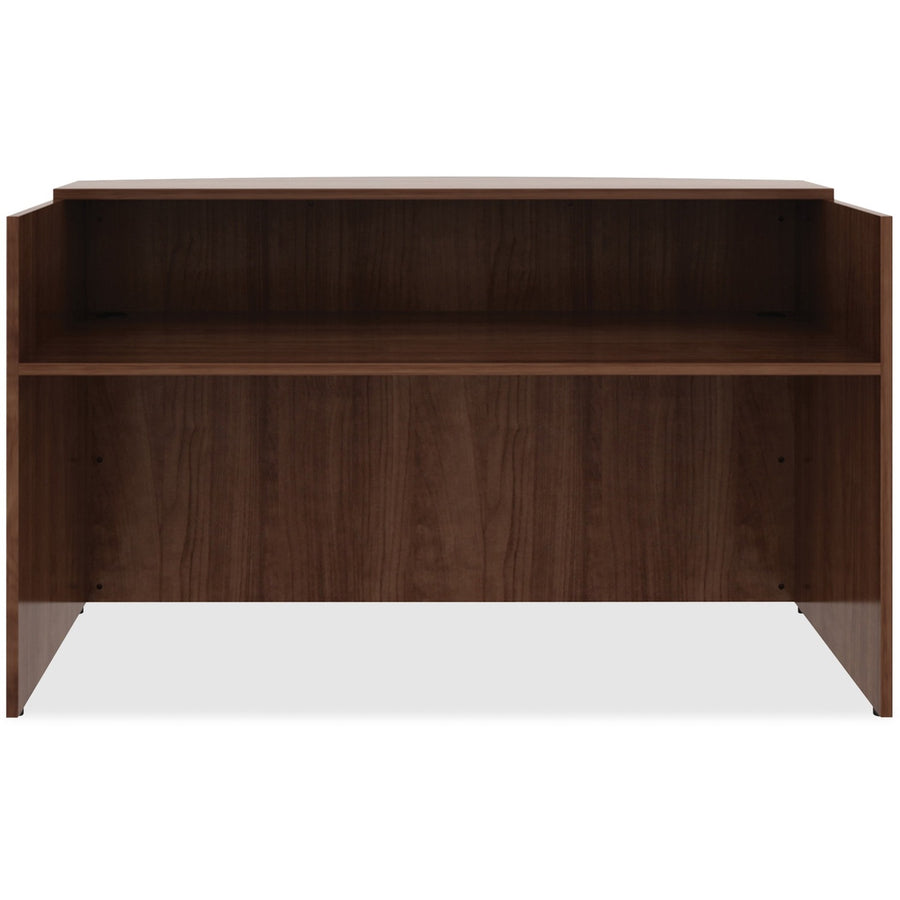 Lorell Essentials Series Front Reception Desk, Metal, Floor Glide, LLR69998