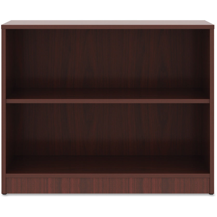 Lorell Laminate Bookcase, 36" x 29.50", Mahogany, Adjustable Shelf, LLR99778