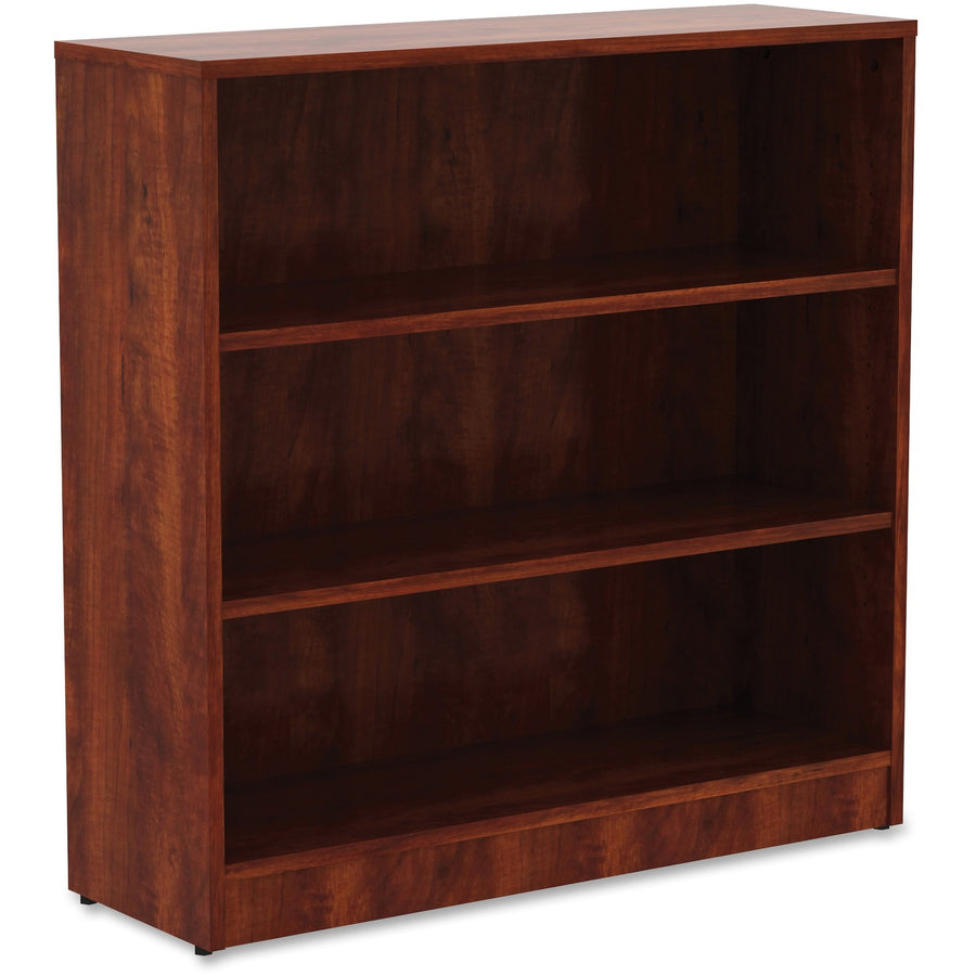 Lorell Laminate Bookcase, 36" x 36", Cherry, Square Corner, LLR99782