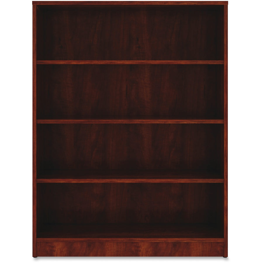 Lorell Laminate Bookcase, 36" x 48", Cherry, Square Corner, LLR99785