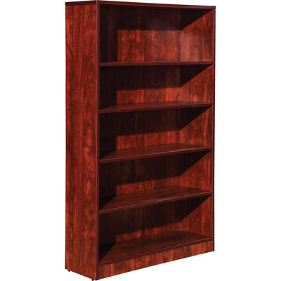 Lorell Laminate Bookcase, Red, LLR99788