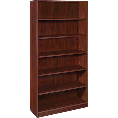 Lorell Laminate Bookcase, Mahogany, LLR99790