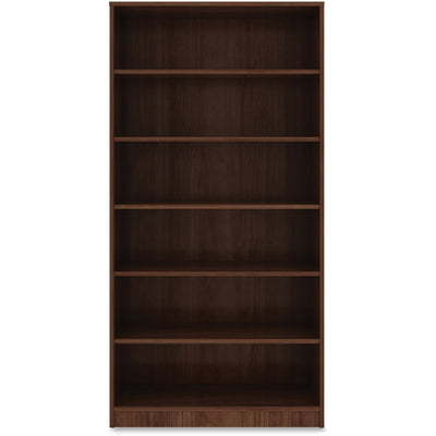 Lorell Laminate Bookcase, Walnut, LLR99792