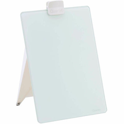 Quartet Glass Dry-Erase Desktop Easel, Stain Resistant, QRTGDE119