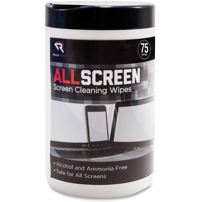 Advantus Read/Right AllScreen Screen Cleaning Wipes, Assorted, Ammonia-free, REARR15045