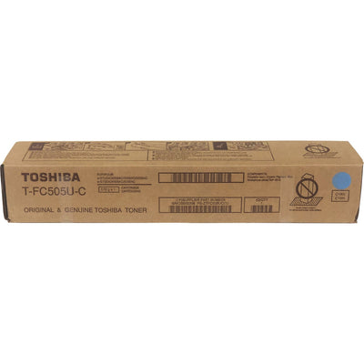 Toshiba Original High Yield Laser Toner Cartridge - Cyan -, TOSTFC505UC