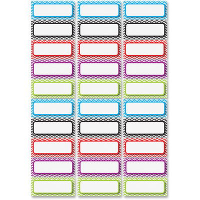 Ashley Productions Dry Erase Chevron Nameplate Magnets, Multicolor, 1 Pack — view 1