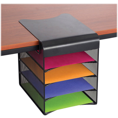 Safco Onyx Solid Top Horizontal Hanging Storage, Black, SAF3242BL
