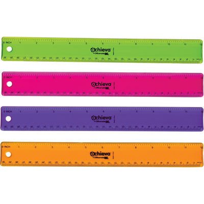 Officemate Flexible Rulers, Assorted, 12 / Pack, OIC30209