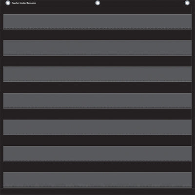 Teacher Created Resources Black 7 Pocket Chart, 28" x 28", TCR20740