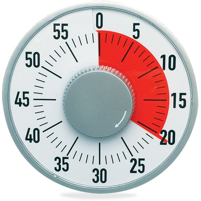 Ashley Productions 6-1/4" Timer, White, ASH50102