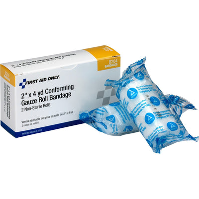 First Aid Only Non-sterile Conforming Gauze, White, FAOB204
