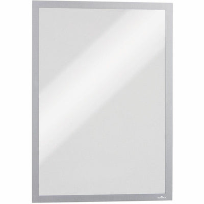 Durable Office Duraframe Tabloid-sz Adhesive Frame, Silver, 2 / Pack, DBL476923