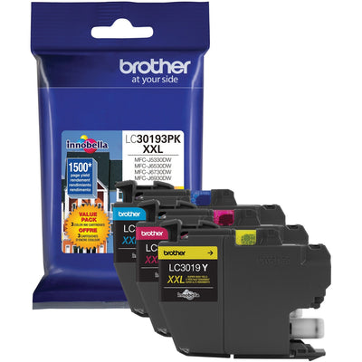 Brother Innobella Original Inkjet Ink Cartridge - Cyan, Magenta, Yellow - 3 / Pack — view 1