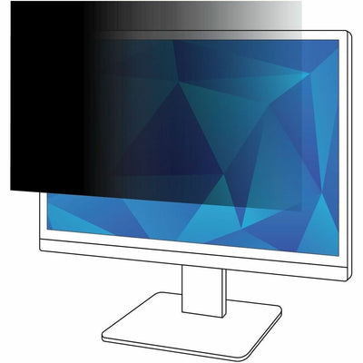 3M Privacy Filter for 20in Monitor, 16:9, PF200W9B Black, Matte, MMMPF200W9B