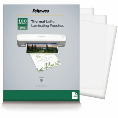 Fellowes Letter-Size Thermal Laminating Pouches, Clear, 1 Pack, FEL5743301