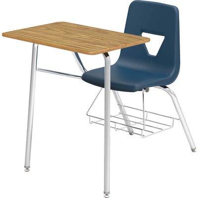 Lorell Student Chair/Desk Combo Desks, Blue, 2 / Carton, LLR99914