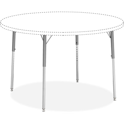 Lorell Activity Table Height-Adjustable Leg Kit - 22" to 30"H, Silver Mist, 4 / Carton, LLR99926