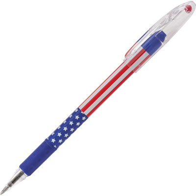 Pentel R.S.V.P. Stars/Stripes Edition Ballpoint Pen, 1 Dozen, PENBK90USAA