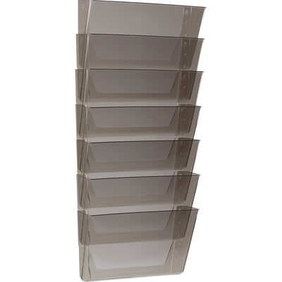 ERA Storex Stacking Wall Pocket Set, Smoke, 7 / Set, STX70260U01C