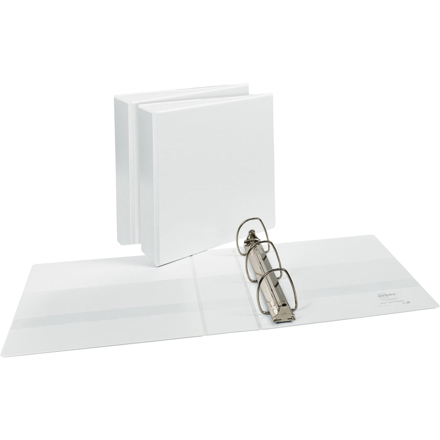 Avery Durable View Binders - EZD Rings, White, 8 1/2" Width x 11" Length, 3 / Bundle — view 1