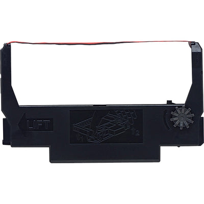 Epson Dot Matrix Ribbon Cartridge - Black, Red - 10 / Box, EPSERC38BRBX