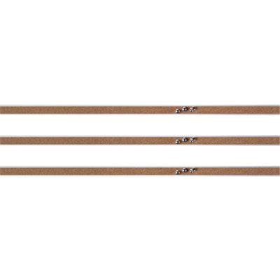 Lorell Cork Strip Bulletin Bars, 3 / Bundle, LLR49532BD