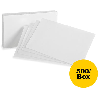 HAMELIN Oxford Plain Index Cards, White, 5" x 8", 5 / Box, OXF50BX