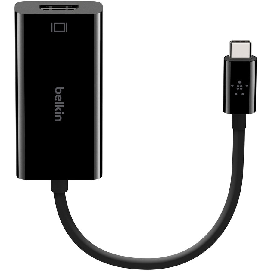 Belkin USB-C to HDMI Adapter (For Business / Bag & Label), 13.2" x 8.5", Black, HDCP 2.2, BLKB2B144BLK