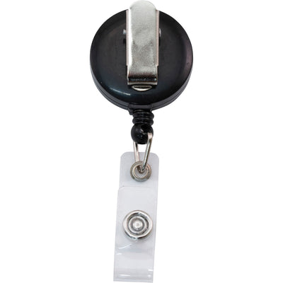 Advantus Snap Clip Retractable ID Reel, Black, 12 / Pack, AVT75667