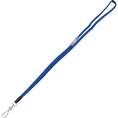Advantus Metal Clasp Flat Breakaway Lanyard, Blue, 24 / Box — view 1