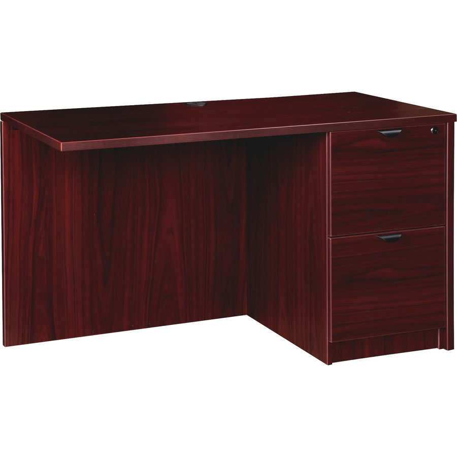 Lorell Prominence 2.0 Right Return, 1" Thickness - Top, Particleboard, Cord Management, LLRPR2448RMY