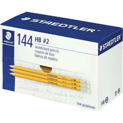 Staedtler No. 2 Woodcased Pencils - FSC 100%, 2HB, 144 / Box, STD13247C144ATH