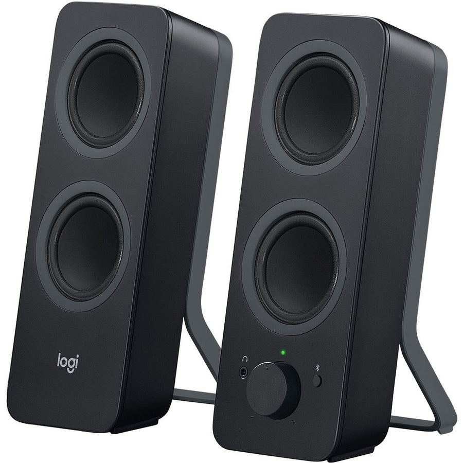 Logitech Z207 Bluetooth Speaker System, 3.5" x 9.5", Black, Passive Radiator, 1 Set, LOG980001294