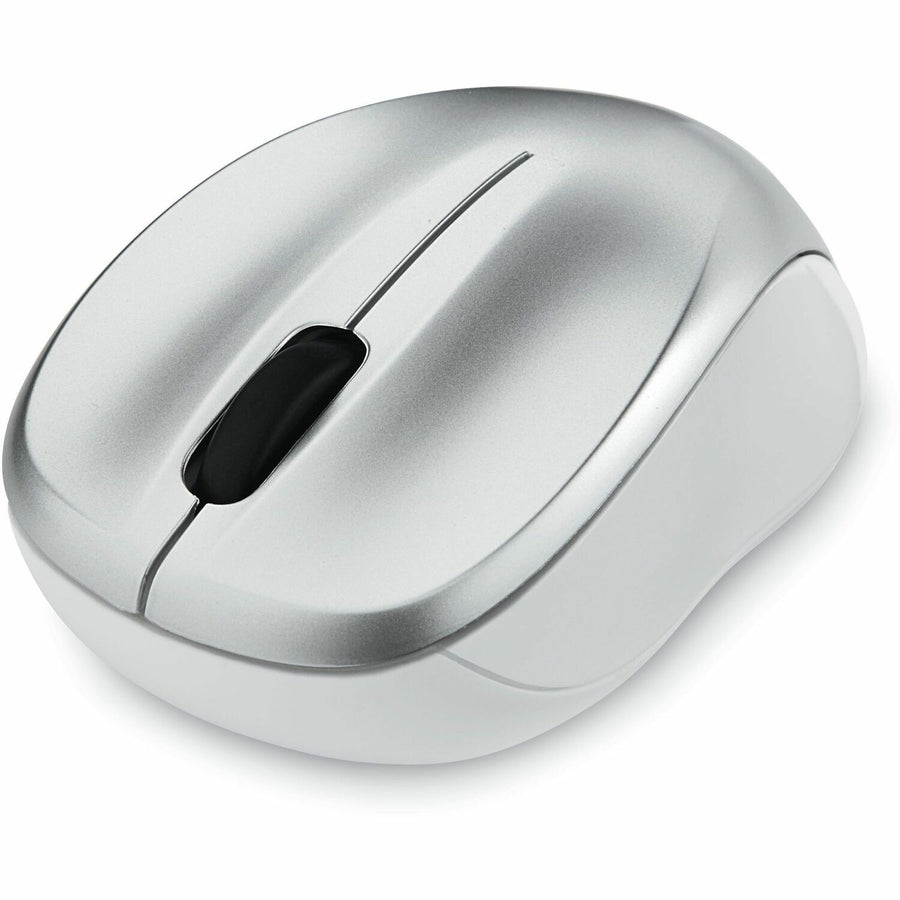 Verbatim Silent Wireless Blue LED Mouse - Silver, 2.3" x 1.4", VER99777