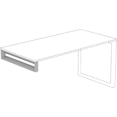 Lorell Relevance Series Short Side Leg Frame, Silver, LLR16206