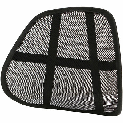 Lorell Ergo Mesh Lumbar Back Support, Black, LLR42171