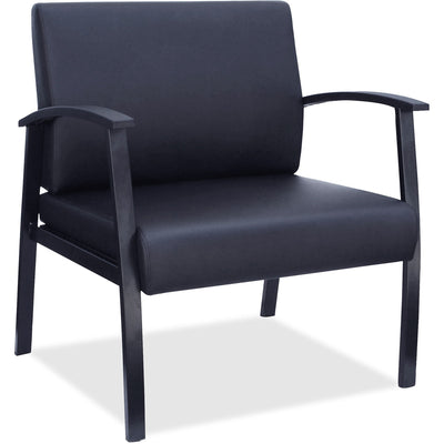 Lorell Big & Tall Guest Chair, Black, LLR68557
