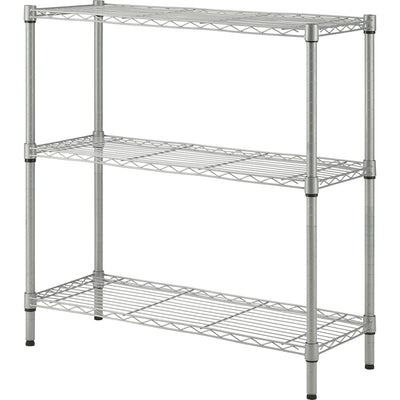 Lorell Light-Duty Wire Shelving, Silver, LLR70066