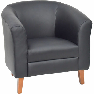 Lorell Barrel Armchair, Black, LLR82098
