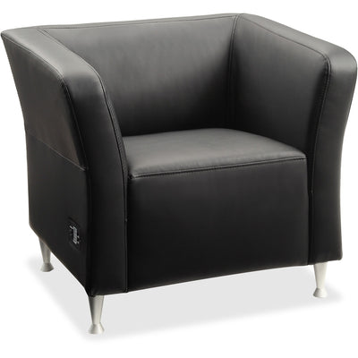 Lorell Fuze Modular Series Square Lounge Chair, LLR86916